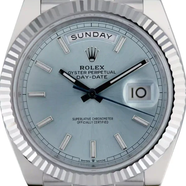 Day-Date 40MM Ice Blue Baguette Diamond Dial - Image 2