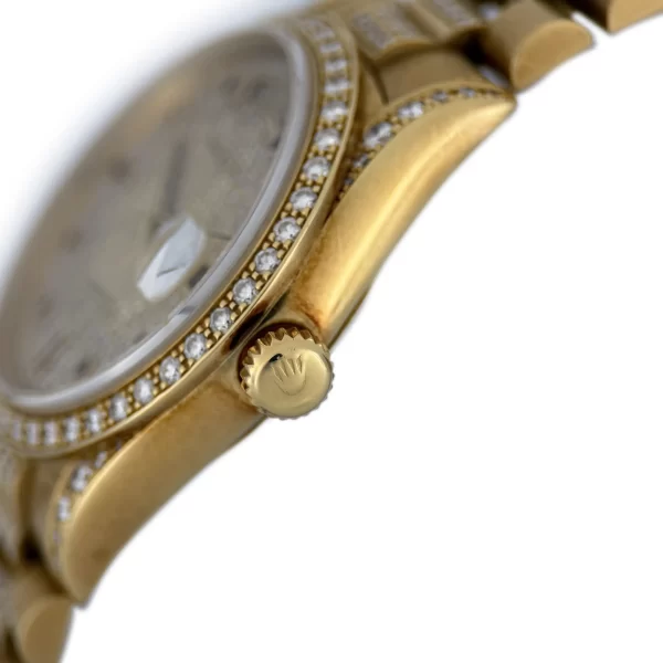 Rolex - 18388 - Pave Dial with Ruby & Diamonds