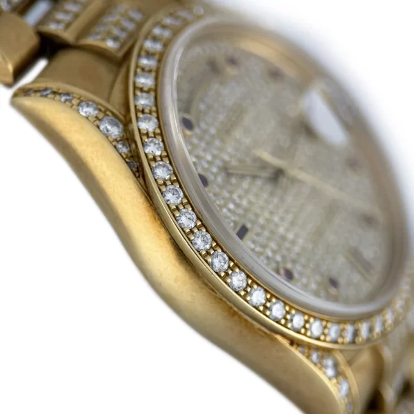 Rolex - 18388 - Pave Dial with Ruby & Diamonds