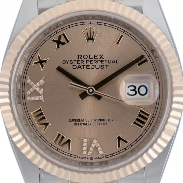 Rolex -126231 -Rose Gold No 6 & 9 Diamonds