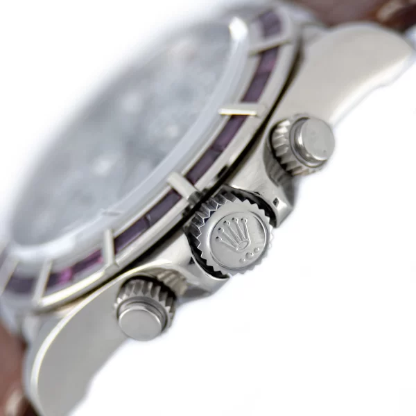 Rolex -16589 - White Full Pave Diamond & Ruby