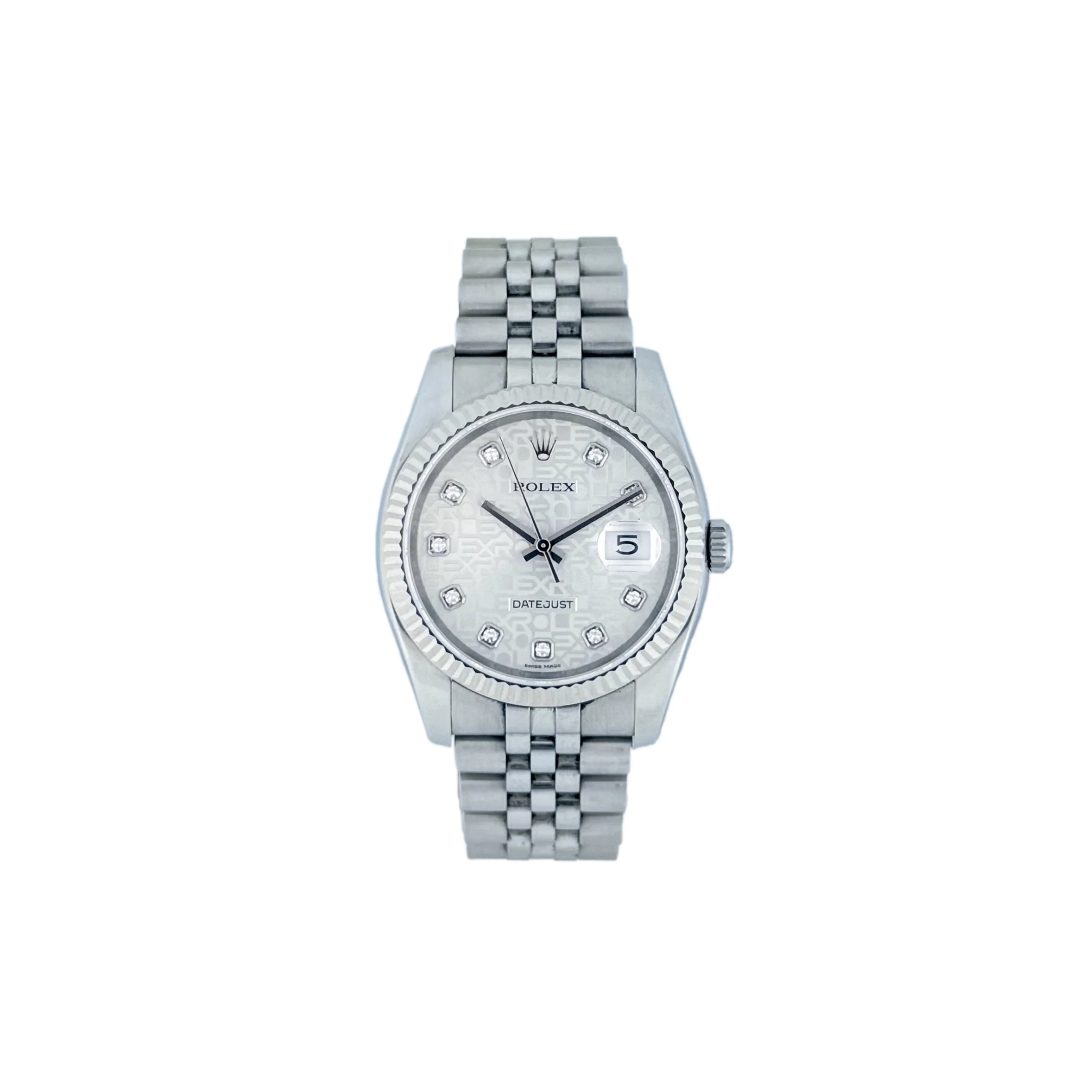 Rolex - 116234 - OFF White Cpmputer Diamonds Dial
