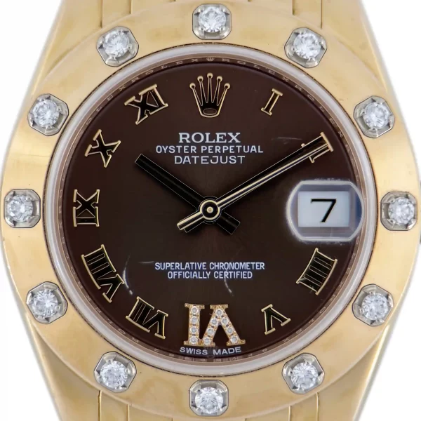 Rolex - 81315 - chocolate VI Diamonds