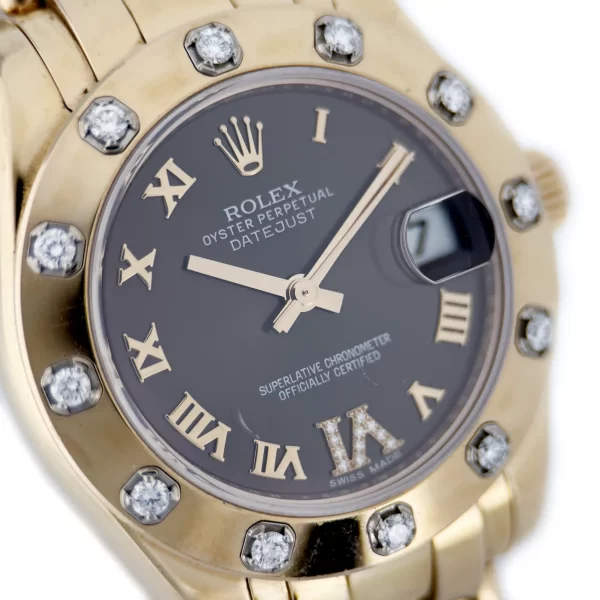 Rolex - 81315 - chocolate VI Diamonds