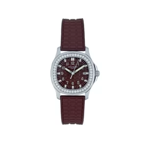 Aquanaut 36MM Stainless Steel Diamond Set with Red Dial