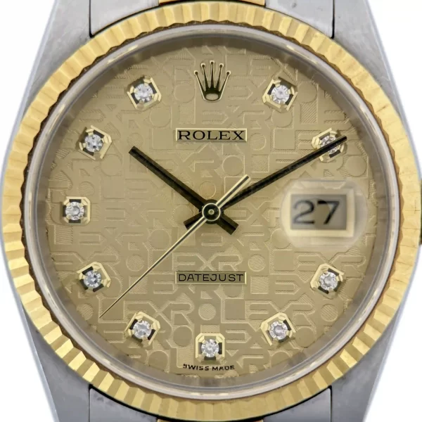 Rolex - 16233 - Champagne Computer Diamond Dial