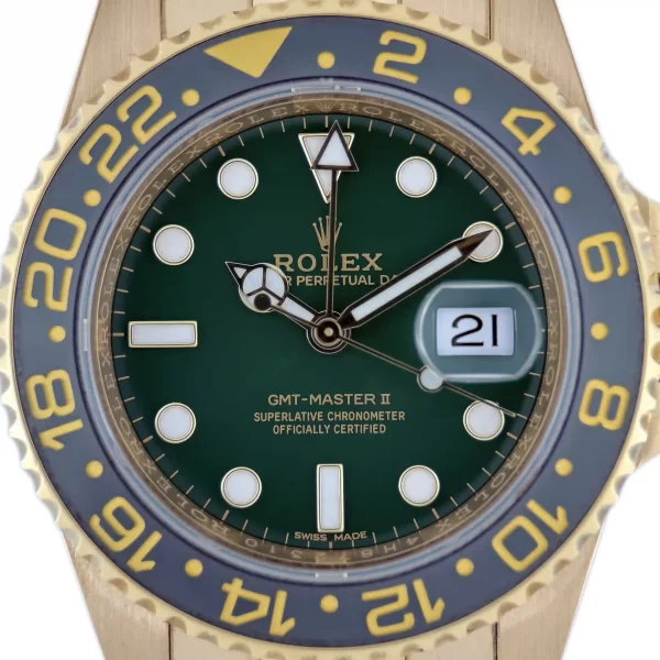 GMT-Master II 41MM Gold with Green Dial