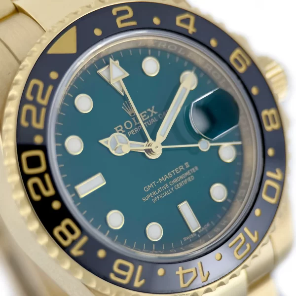 GMT-Master II 41MM Gold with Green Dial