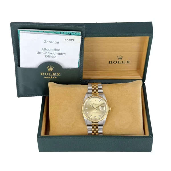 Rolex - 16233 - Champagne Computer Diamond Dial