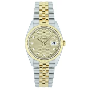 Rolex - 126234 - Golden Motif Diamond Dial
