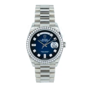 Rolex - 128349RBR - Blue Diamond Dial