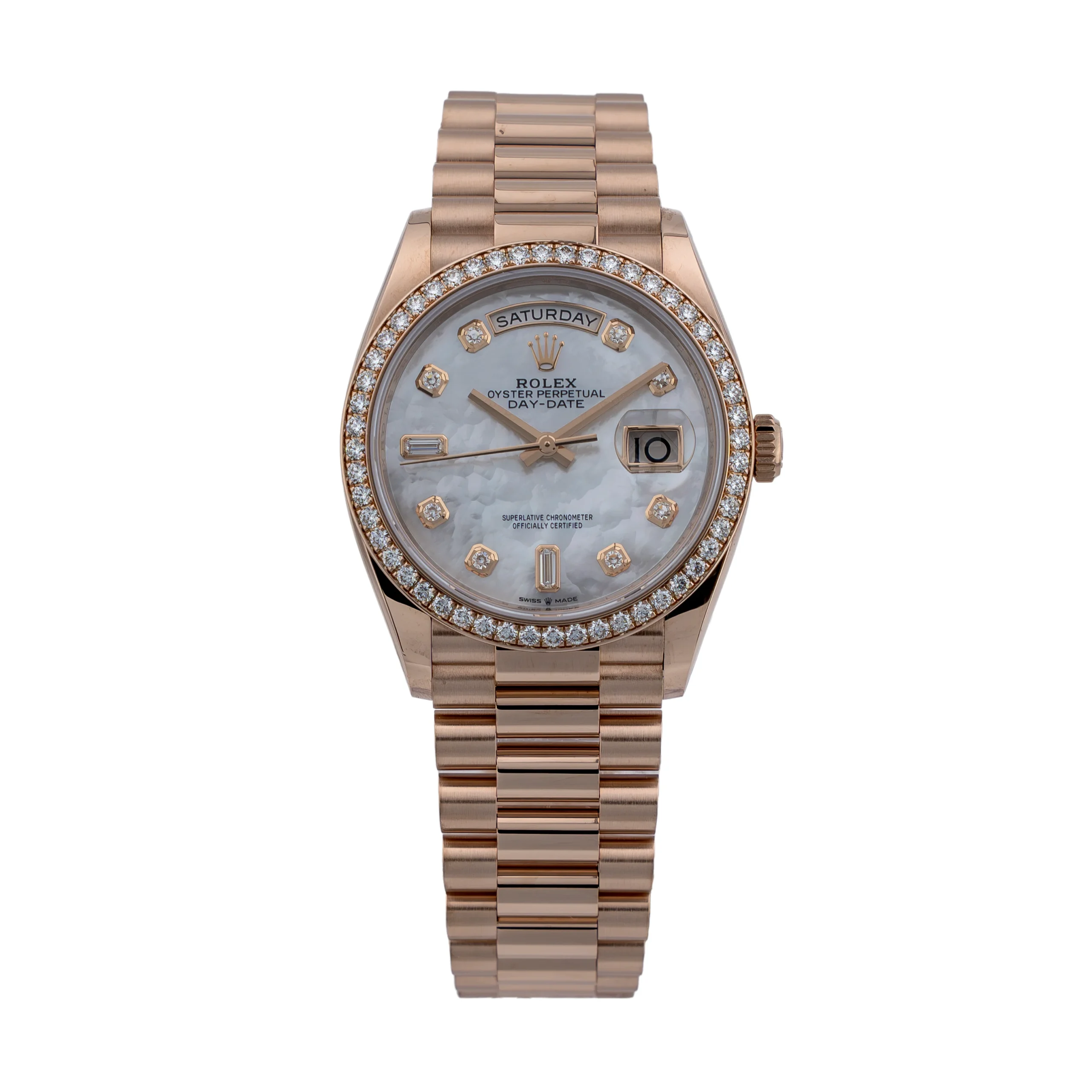 Rolex - 128345RBR - White MOP