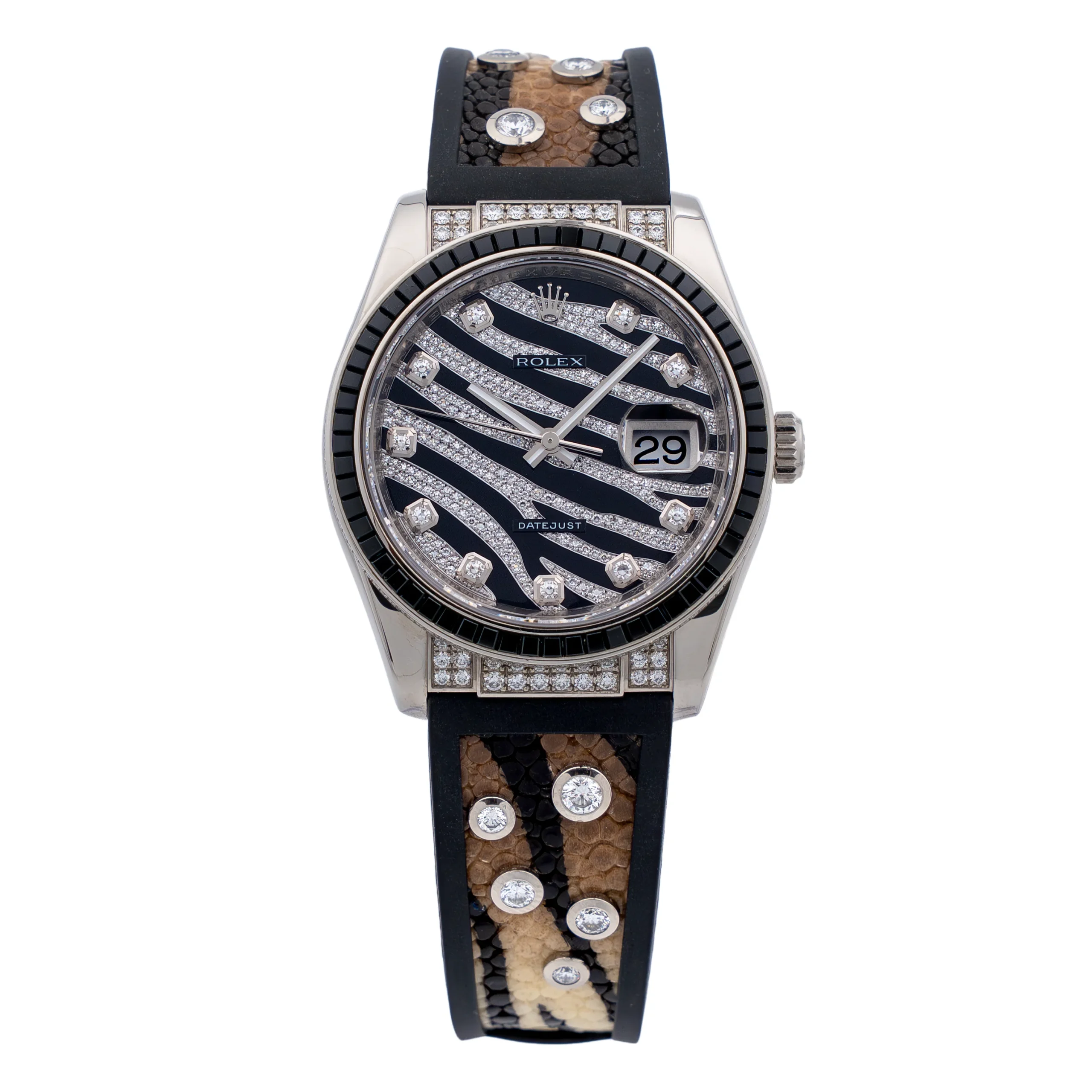 Rolex - 116199SANR - Zebra Diamond Dial