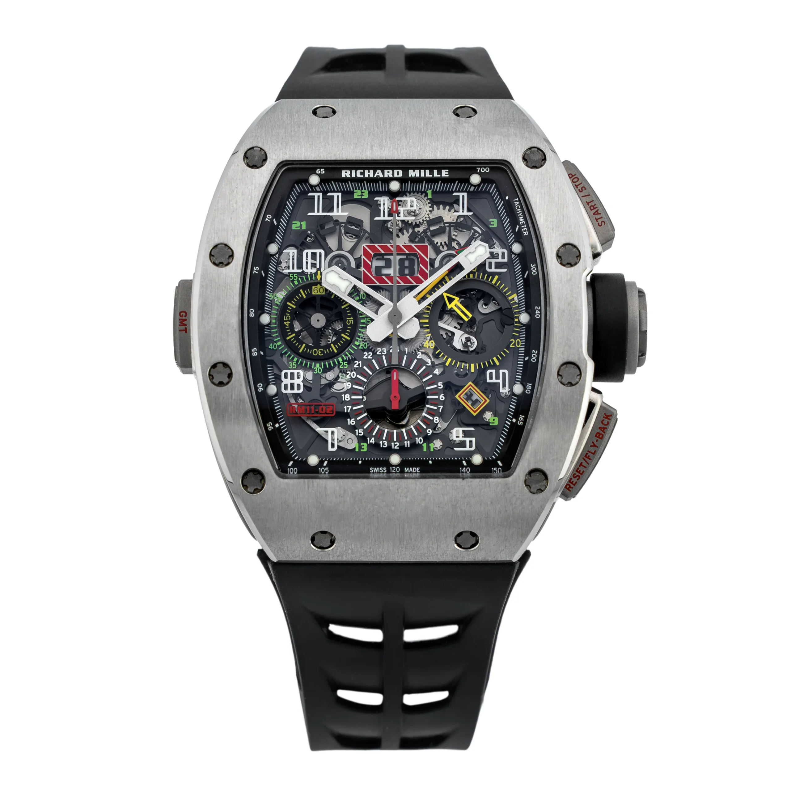 RM - RM11-02 - Black Skeletonized Dial