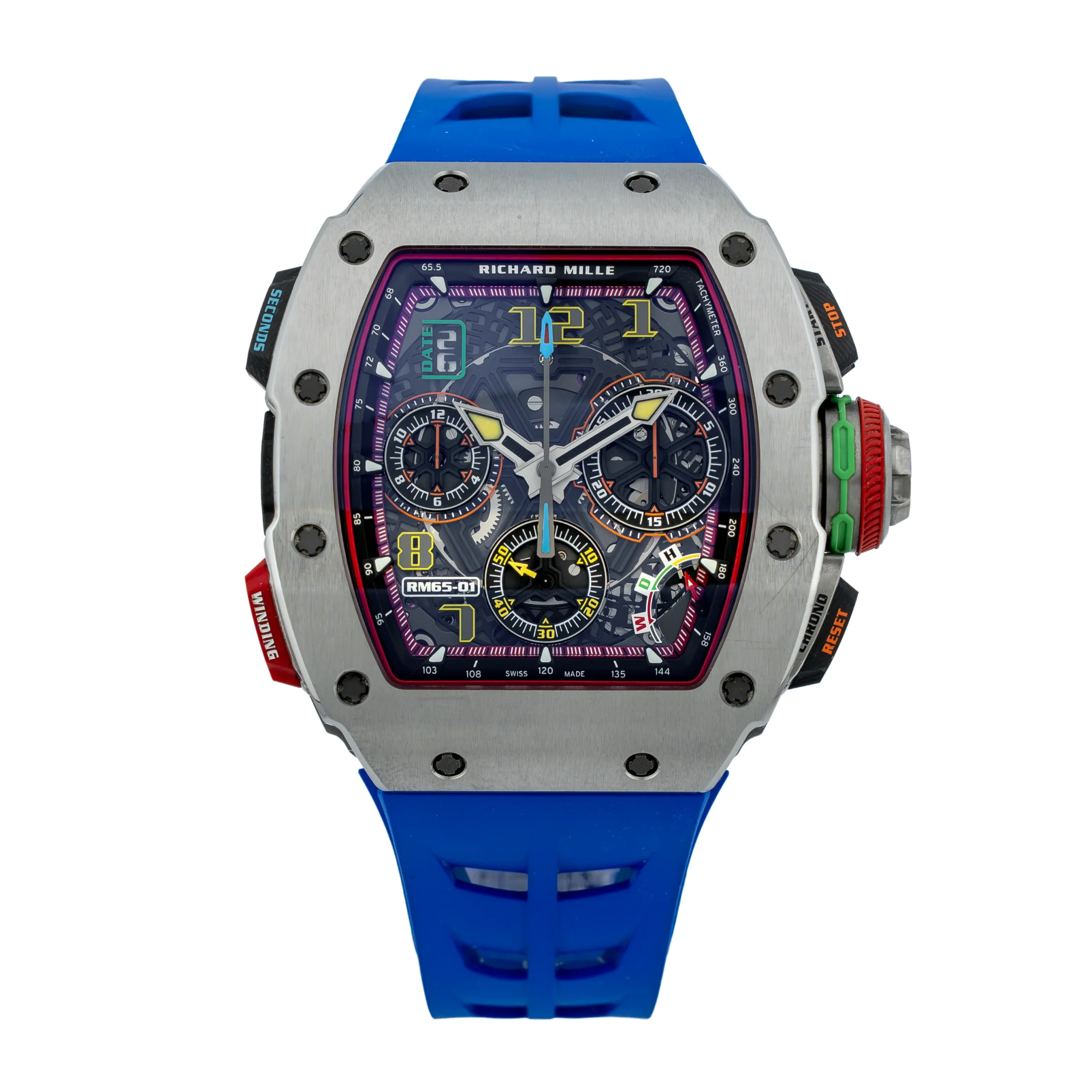 RM - RM65-01 - Black Skeleton Dial