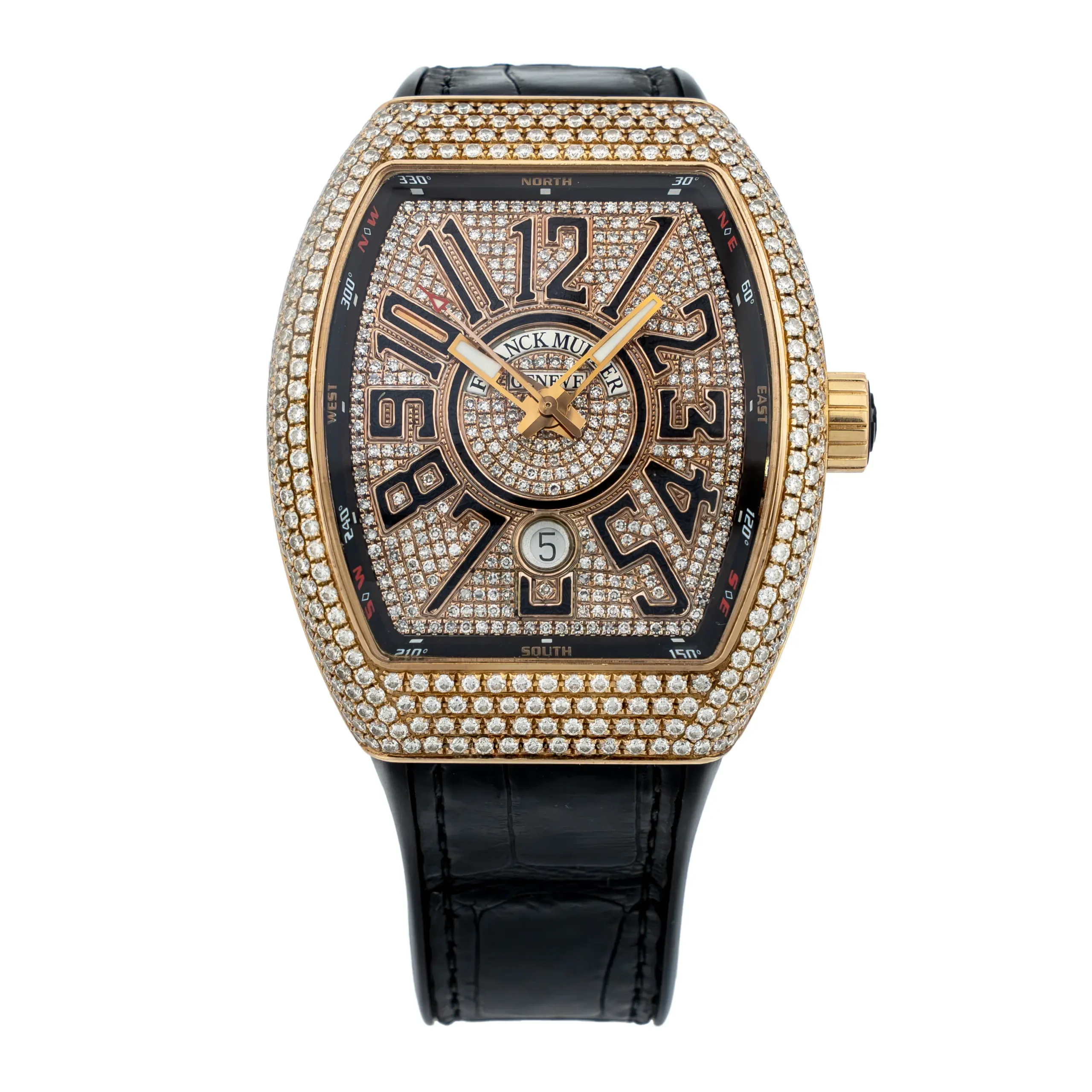 Franck Muller - 45SGDT - Pave Diamonds Dial
