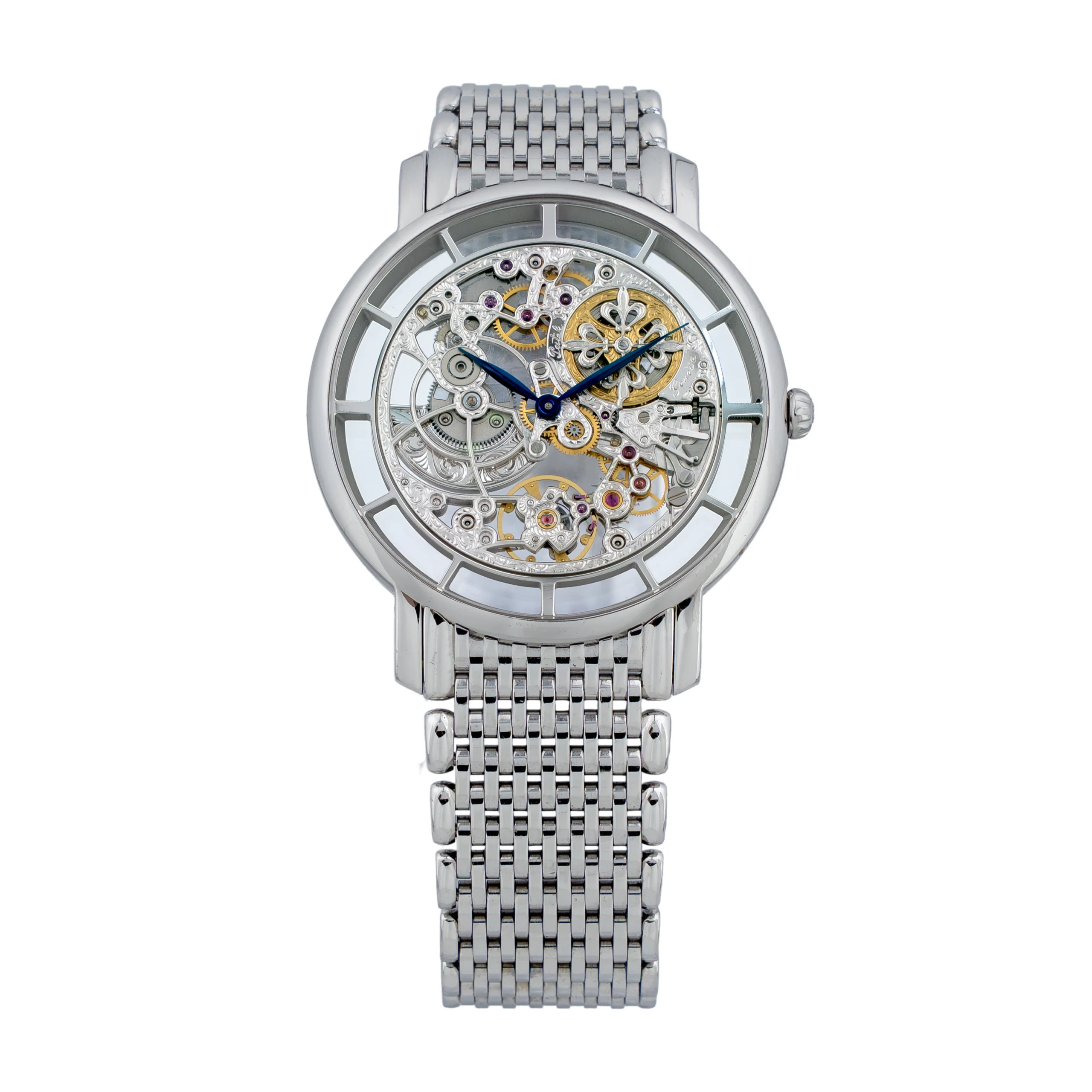 PP - 5180-1G-010 - White Gold Skeleton Dial