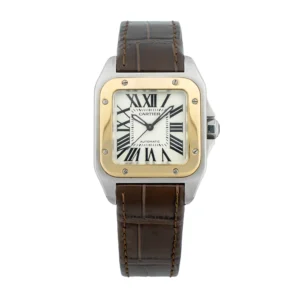 Santos 38MM White Dial
